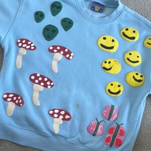 Coney Island Picnic Blue Sweater XS